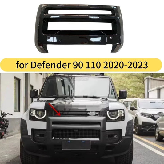 ABS Gloss Black Front Bumper Guard Frame Protector For Defender 90 110 2020-2023